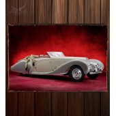 Металлическая табличка Bugatti Type 57C Cabriolet by Gangloff